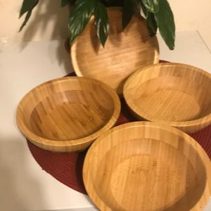 Bamboo bowls